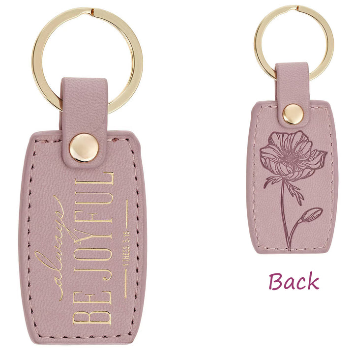 Inspirational Christian Key Ring - Always Be Joyful. 1 Thess. 5:16