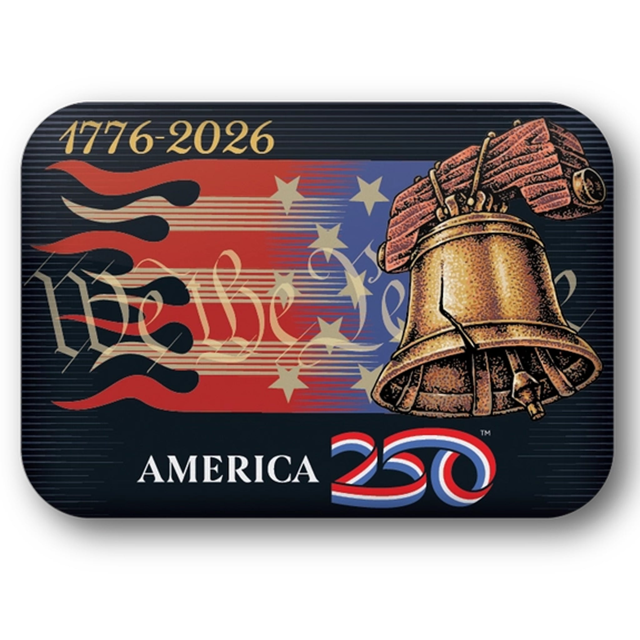 America 250 Flaming Liberty Bell Magnet – The Maryland Store