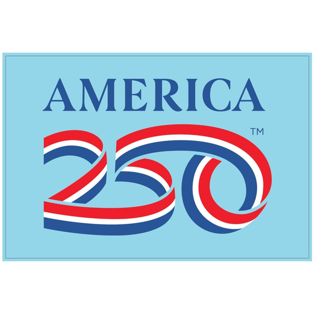 Postcard Light Blue America 250 Officially Licensed