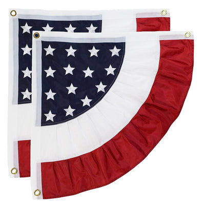 American Flag Corner Bunting Set of 2