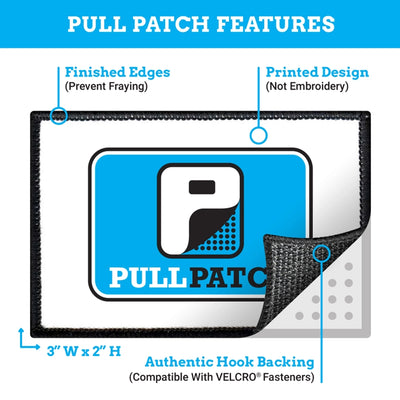 American Flag Hook and Loop Patch details