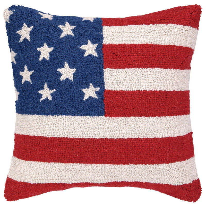 American Flag Hook Pillow