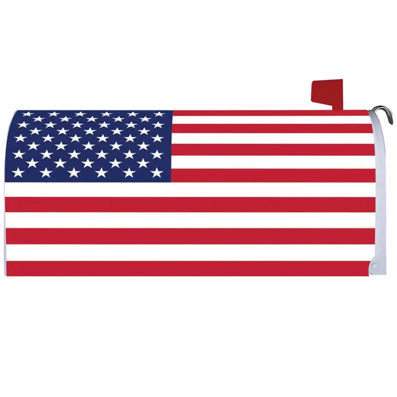 Traditional American Flag Mailbox Cover