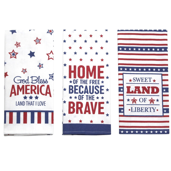 Americana Patriotic Kitchen Towels Assorted
