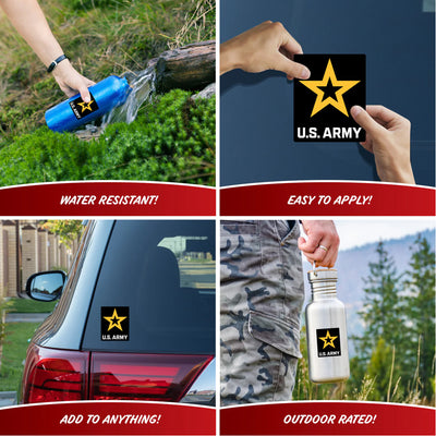United States Army Set of 4 Vinyl Stickers