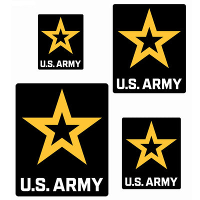 United States Army Set of 4 Vinyl Stickers
