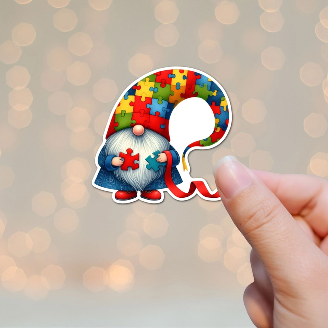 Autism Sticker Puzzle Gnome
