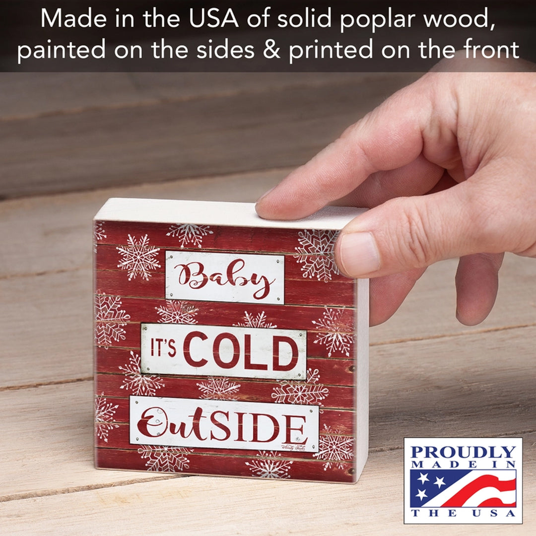 Wooden block with &