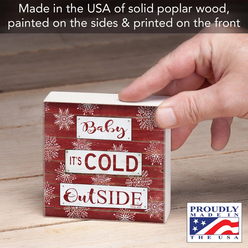 Wooden block with &