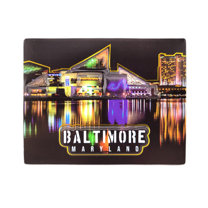 Baltimore Maryland Aquarium Pop Out Magnet