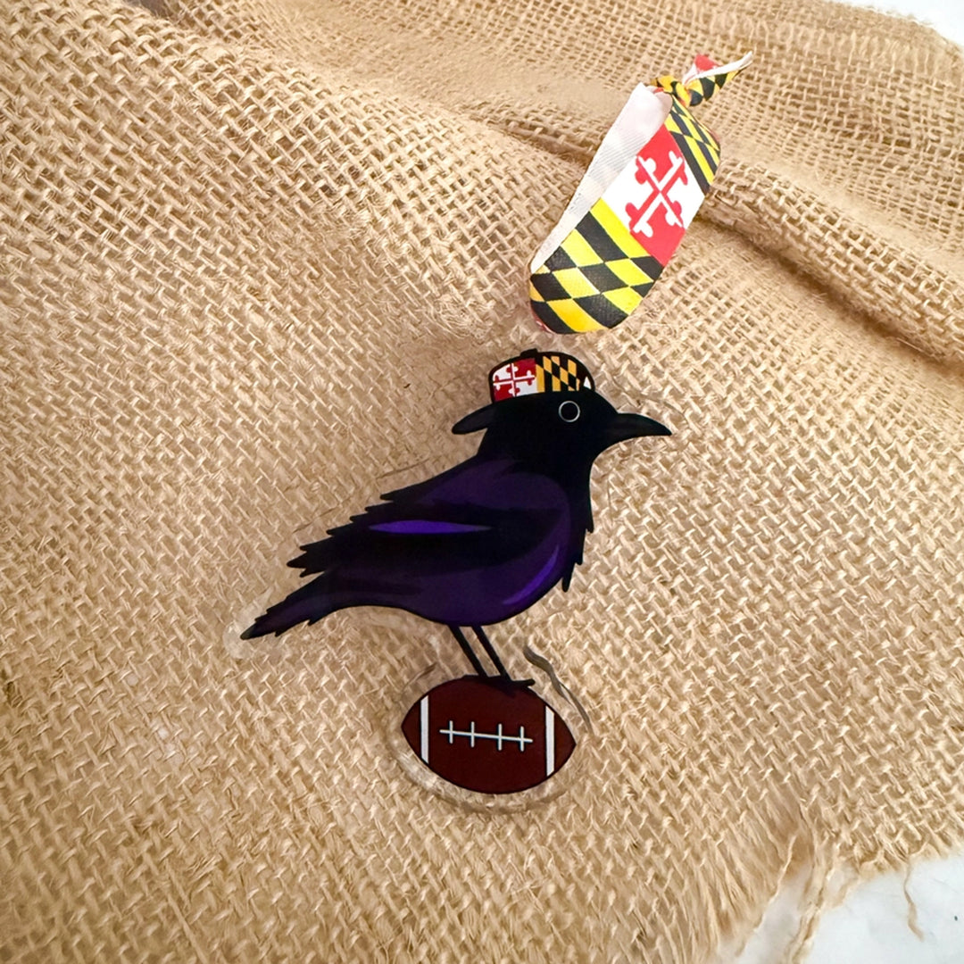 Baltimore Raven Football Ornament.