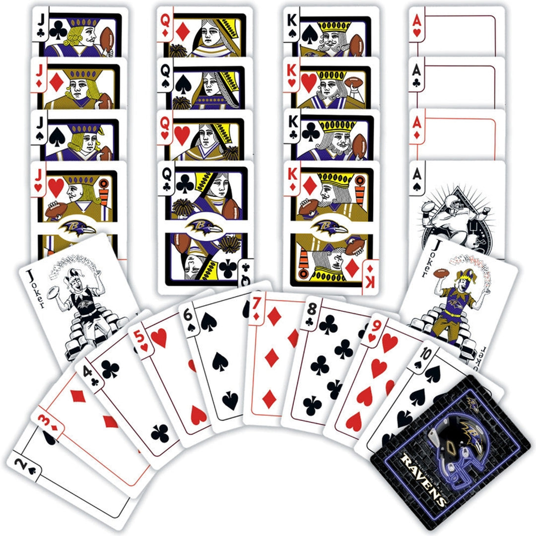Baltimore Ravens Football Helmet Playing Cards