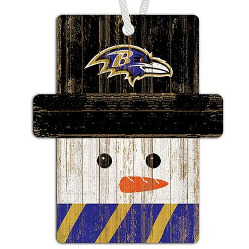 Baltimore Ravens Snowman Ornament
