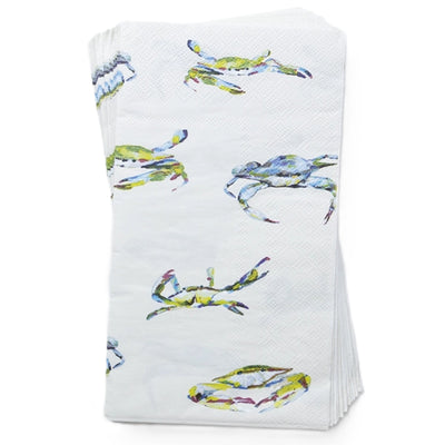 Bay Blues Multi Crab Guest Towel Paper Lunch Napkins
