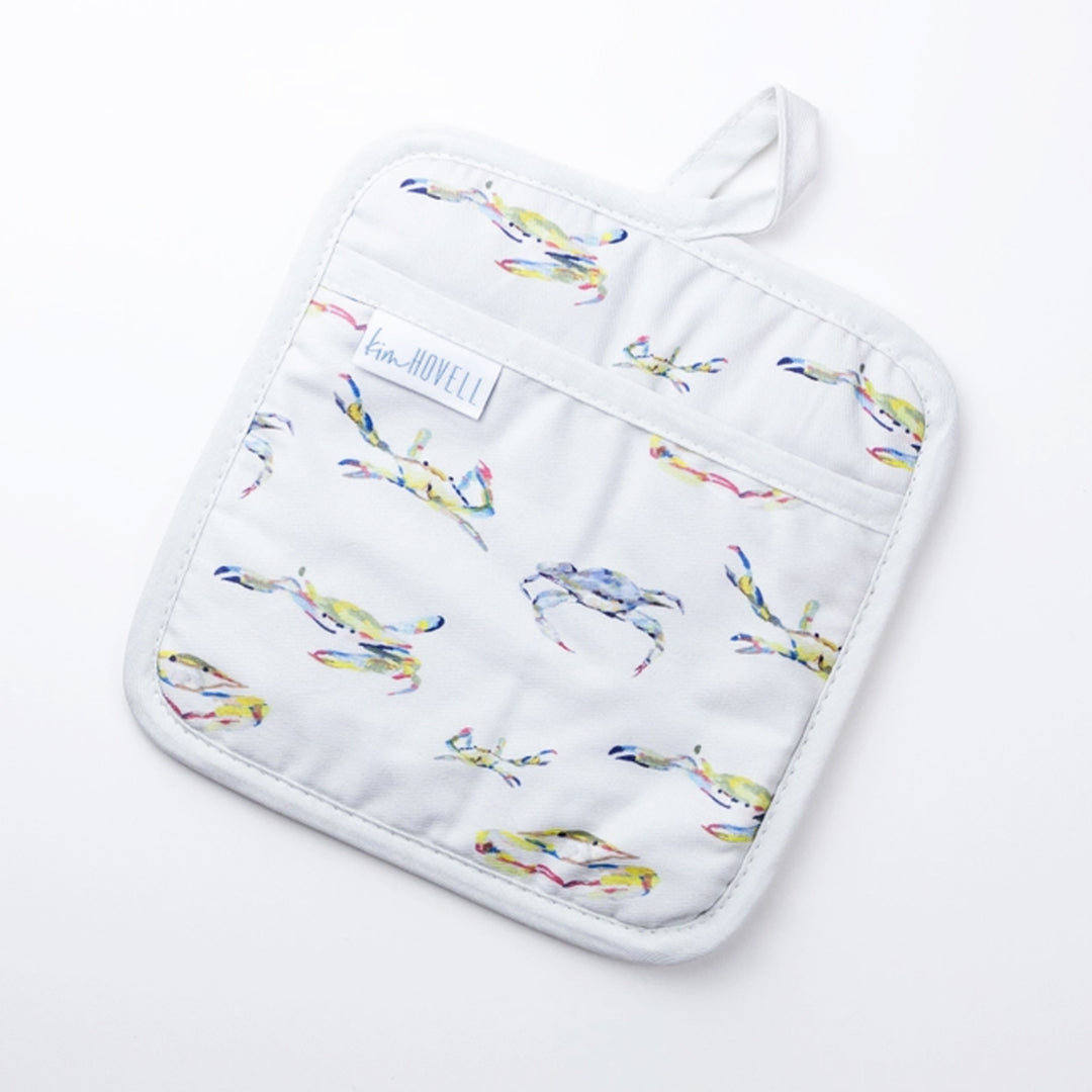 Bay Blues Multi Crab Pocket Potholder