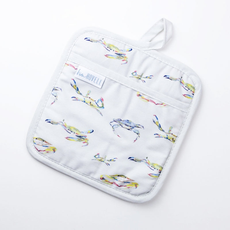 Bay Blues Multi Crab Pocket Potholder