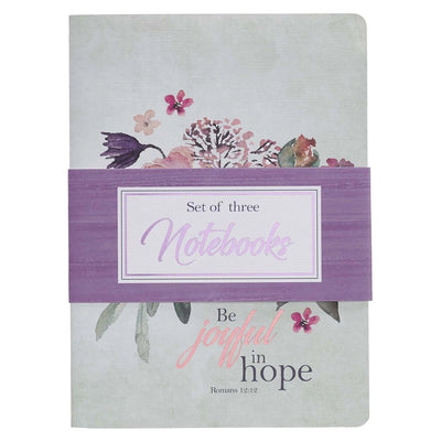 Be Joyful In Hope Christian Notebooks Set of 3