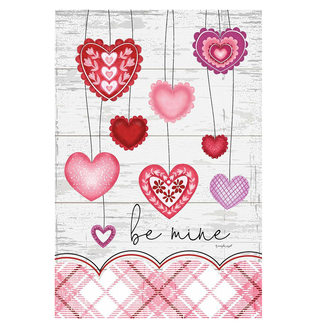 Be Mine Hearts Print Block