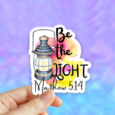 Be The Light Matthew 5:14 Vinyl Sticker (scene)