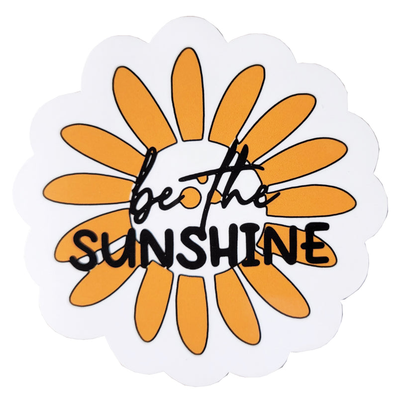 Be The Sunshine Flower Vinyl Sticker