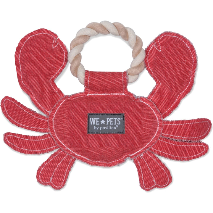 Beach Dog Red Crab Canvas Dog Toy