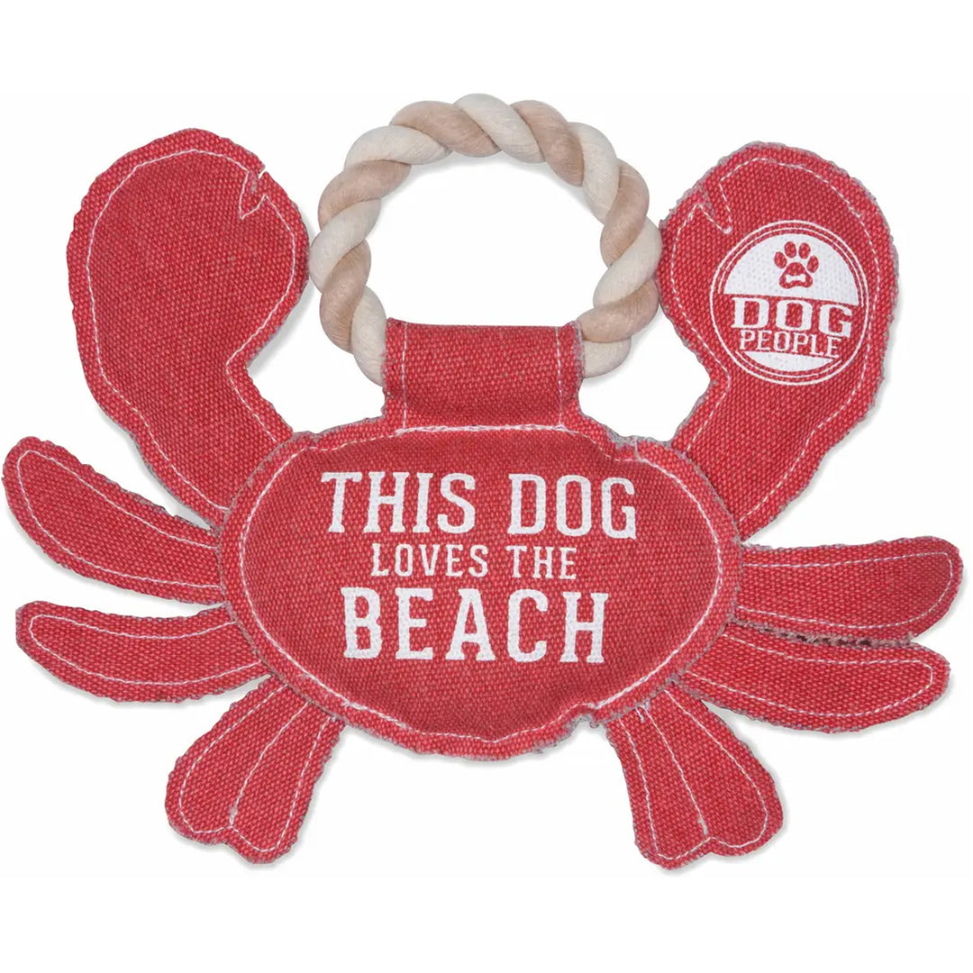 Beach Dog Red Crab Canvas Dog Toy