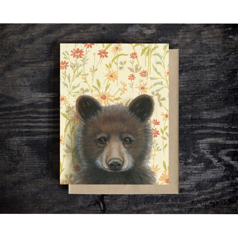 Bear Art Textured Notecard Scene