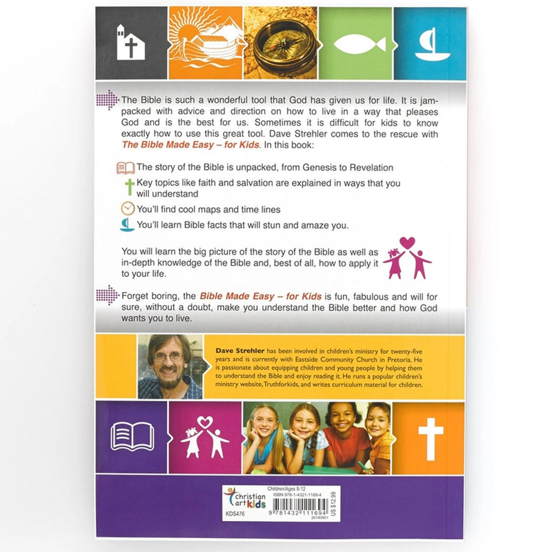 Bible Made Easy For Kids Softcover Book (back cover)