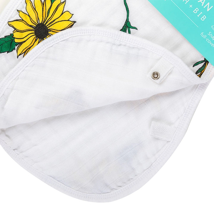 Black Eyed Susan Baby 2-in-1 Burp Cloth and Bib