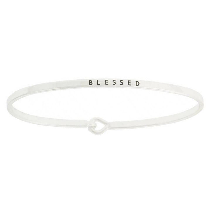 Blessed Bangle Bracelet - Silver