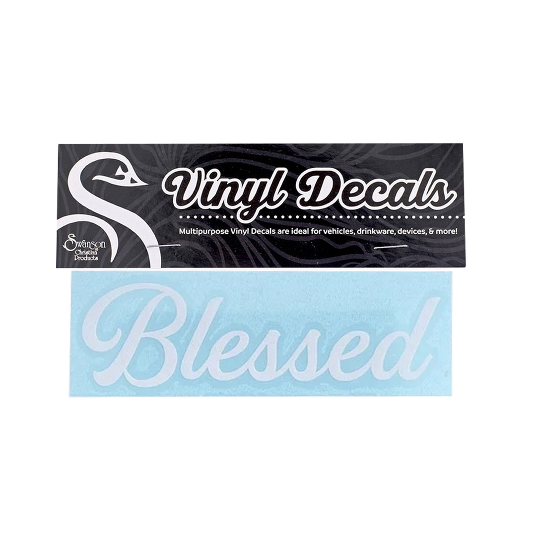 A vinyl decal sheet featuring the word &