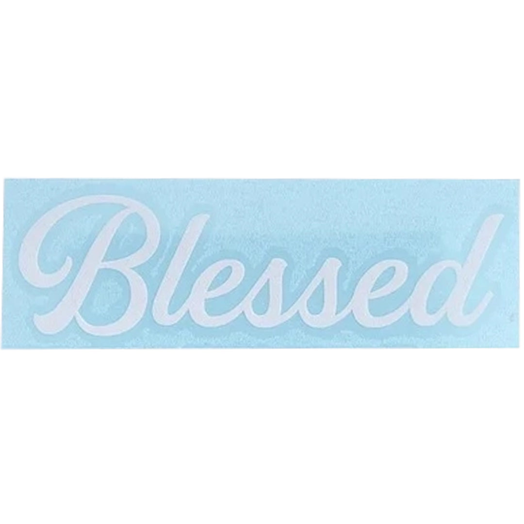 Christian Themed Vinyl Decal Sticker - Blessed.