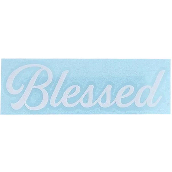 Christian Themed Vinyl Decal Sticker - Blessed.