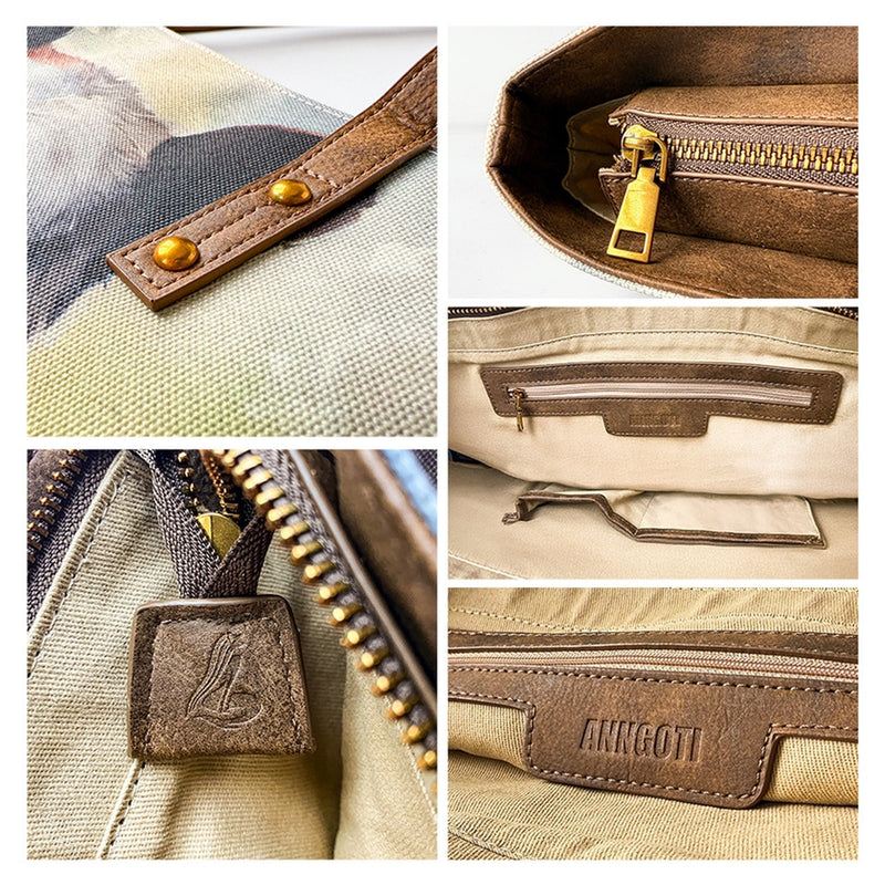 Tote bag hardware and details