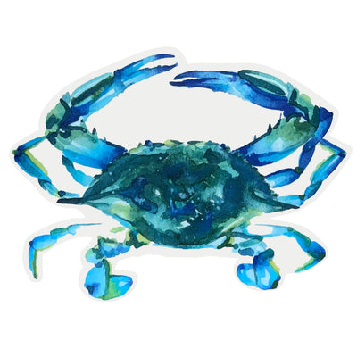 Blue Crab Original Art Die Cut Vinyl Sticker