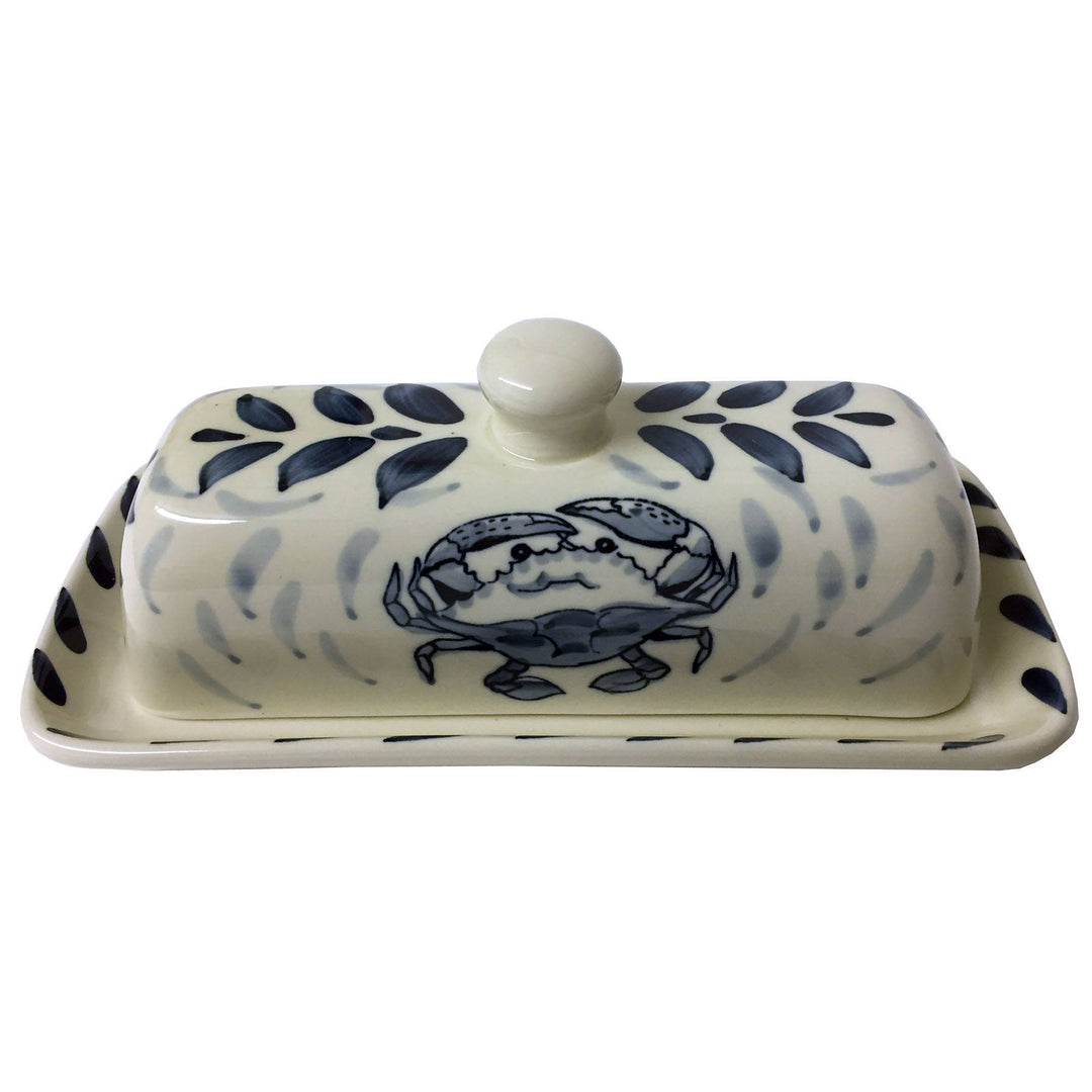 Crab Pottery Butter Dish