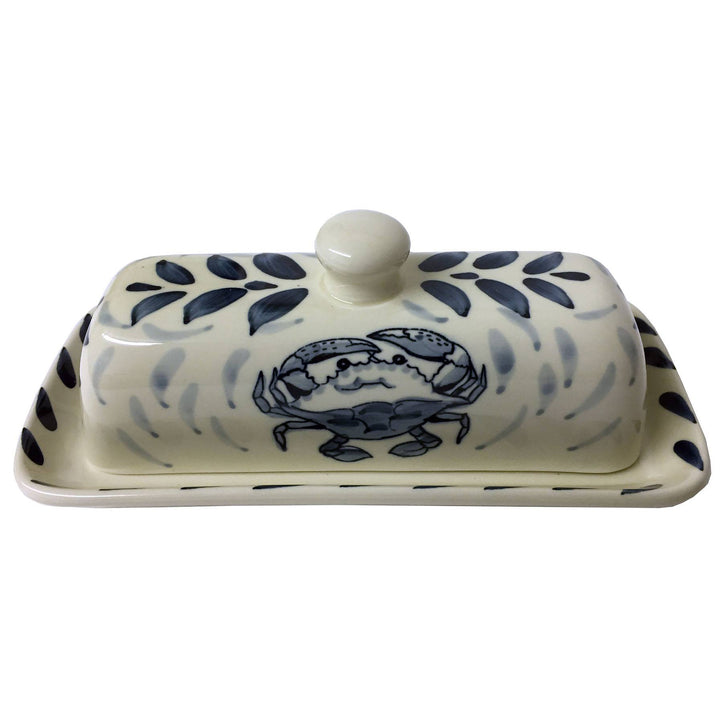 Crab Pottery Butter Dish