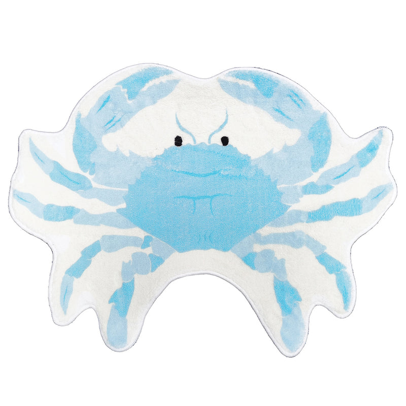 Blue Crab Shaped Floor Mat Rug