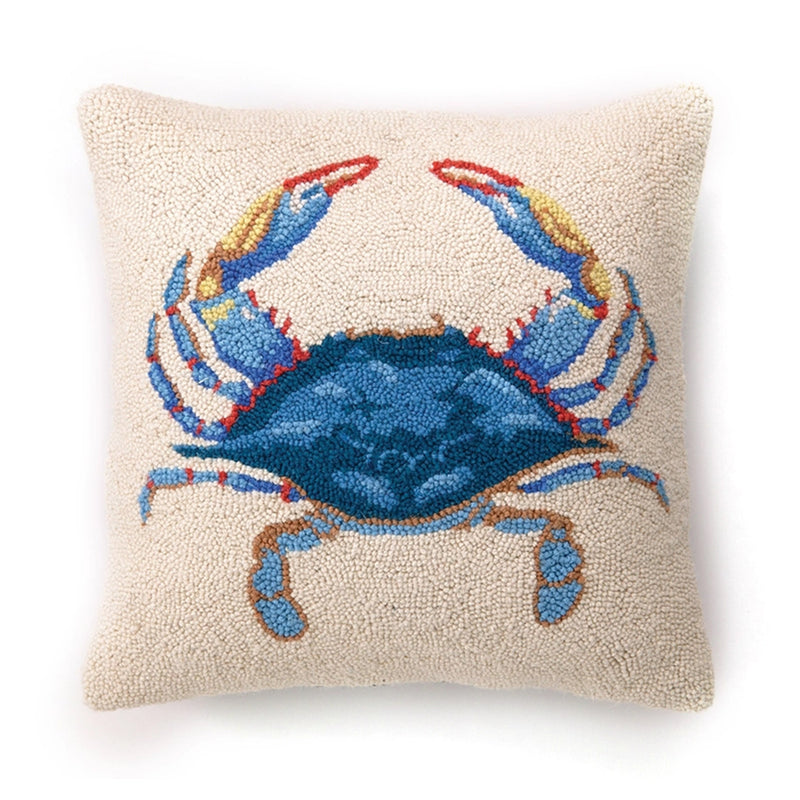 Blue Crab Hook Pillow