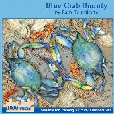Blue Crab Pair Bounty 1,000 Piece Puzzle Box