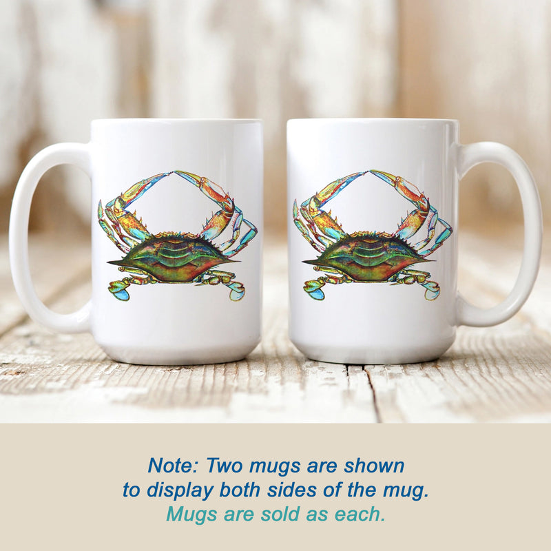 Chesapeake Bay Blue Crab Watercolor Art Mug