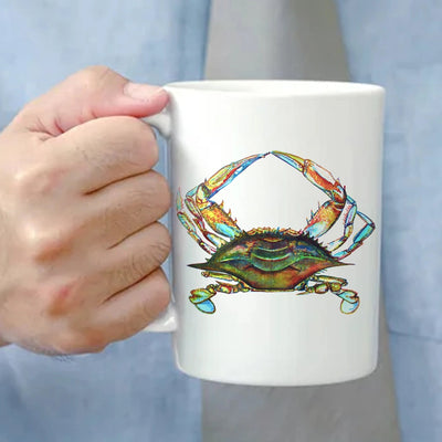 Chesapeake Bay Blue Crab Watercolor Art Mug