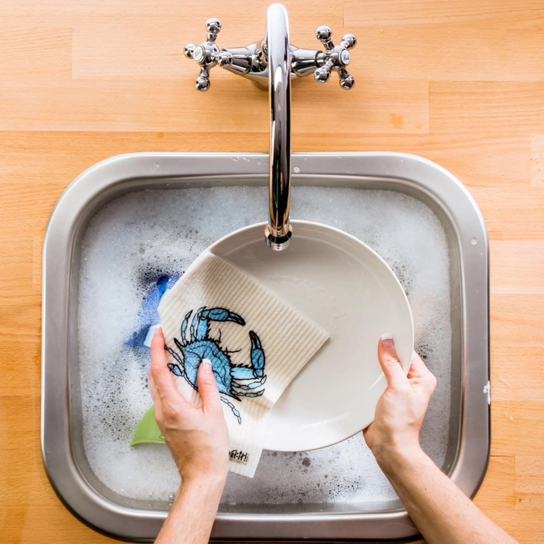 Blue Crab Wet-it! Swedish Dish Cloth.