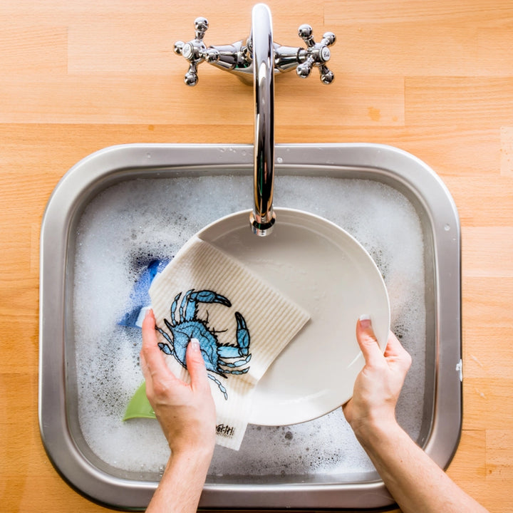 Blue Crab Wet-it! Swedish Dish Cloth.