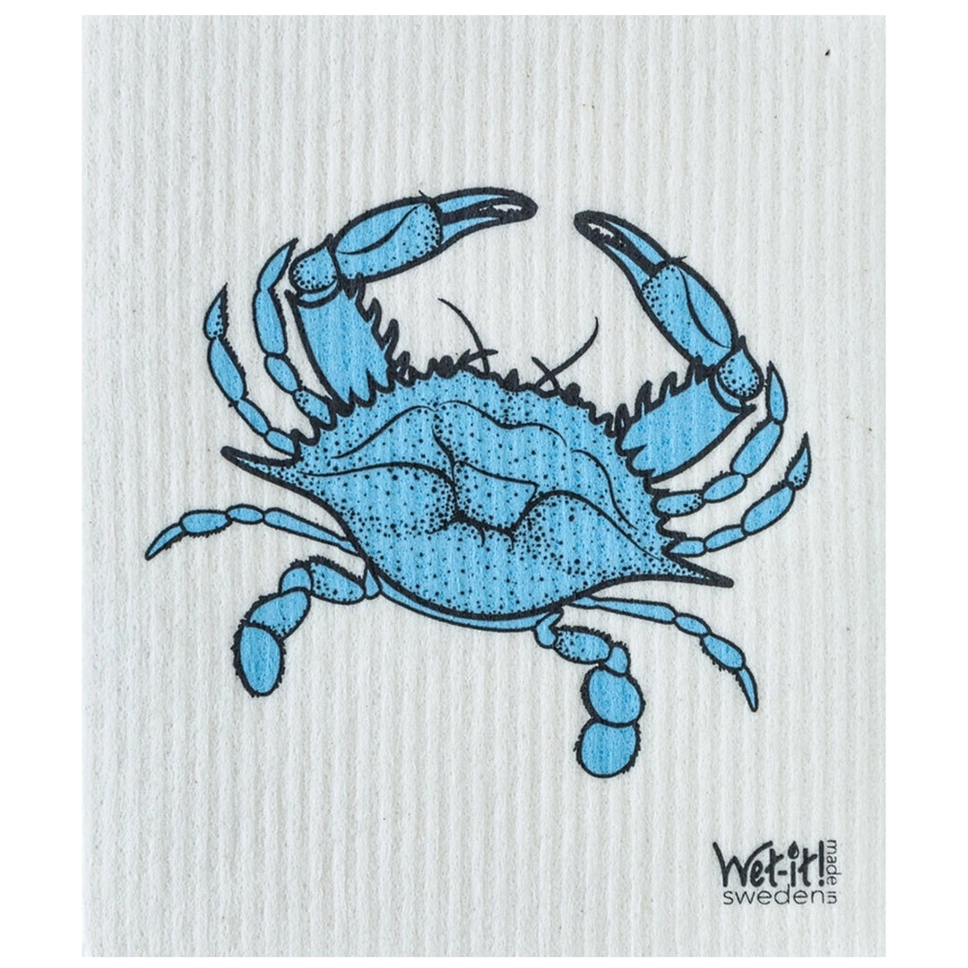 Blue Crab Wet-it! Swedish Dish Cloth.