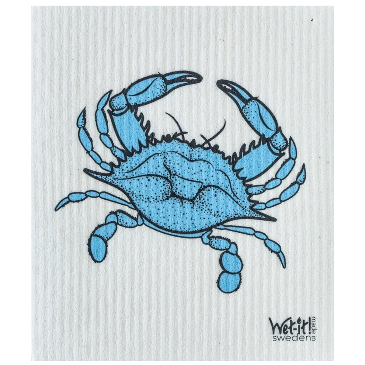 Blue Crab Wet-it! Swedish Dish Cloth.
