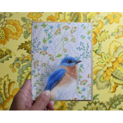 Bluebird Art Textured Notecard Model