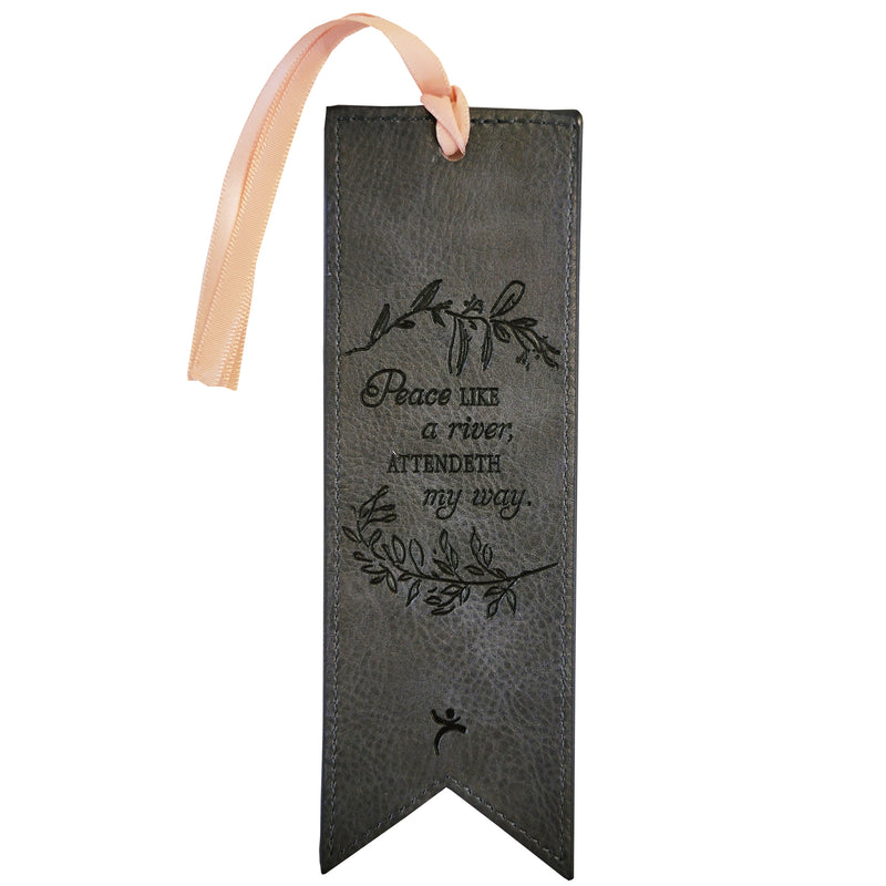 It Is Well With My Soul Faux Leather Bookmark Back