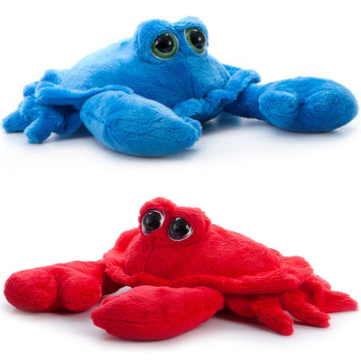 Bright Eyes Red or Blue Crab Plush Toys