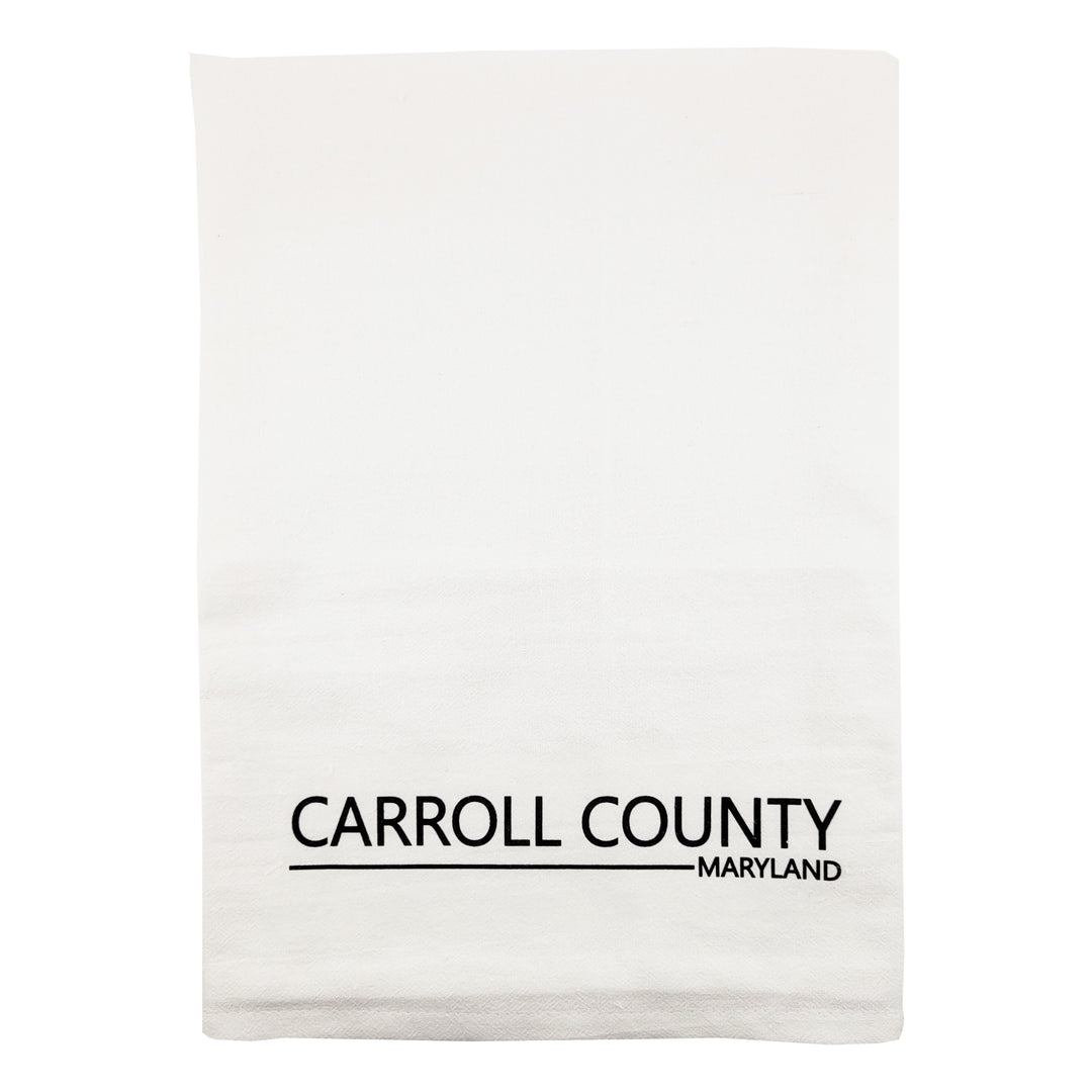 White towel with &